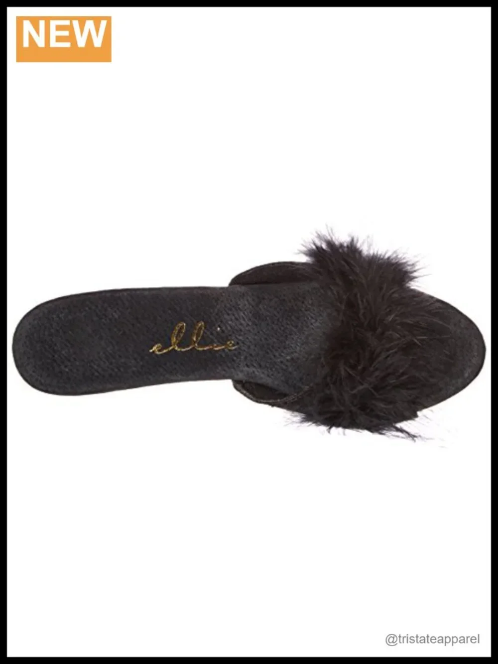 Platform Sandals with 4in Heel and Marabou Detail